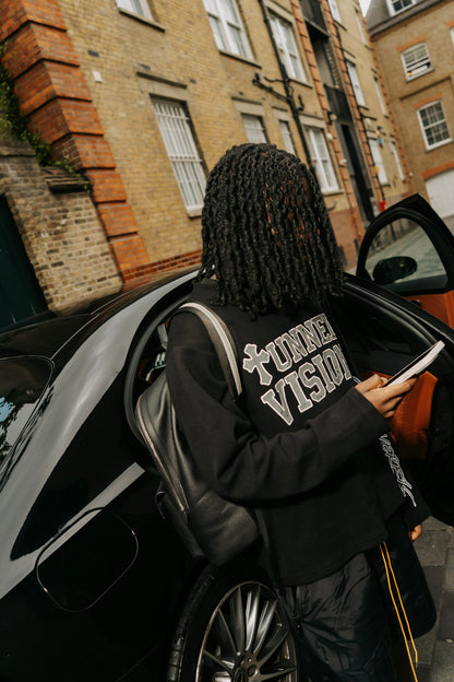BLACK&GREY ‘TUNNEL VISION’ WAFFLE KNIT