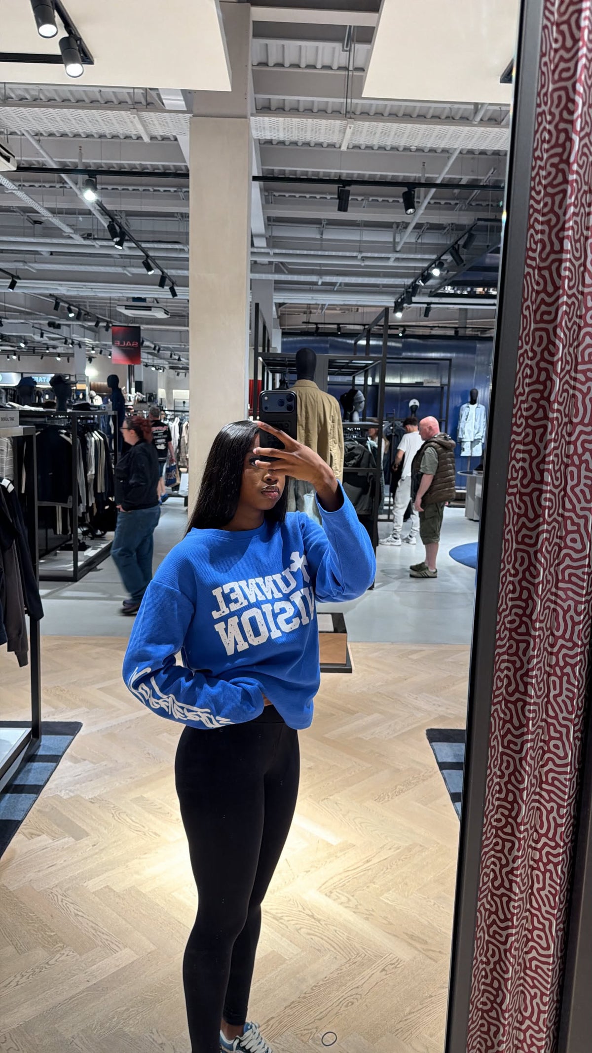 ROYAL BLUE ‘TUNNEL VISION’ WAFFLE KNIT