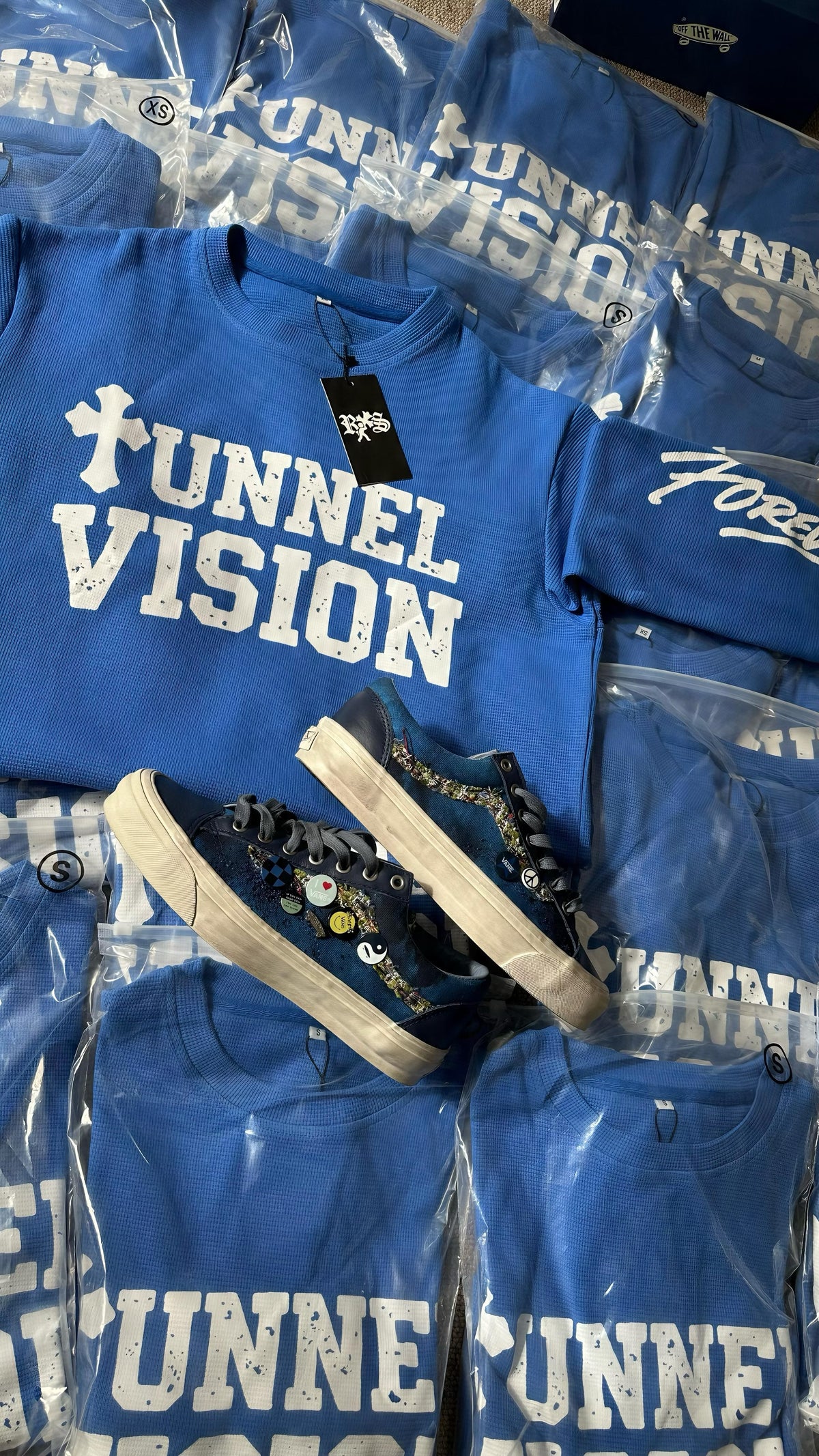 ROYAL BLUE ‘TUNNEL VISION’ WAFFLE KNIT